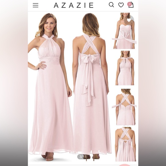 Azazie fifi multi wear style dress bridesmaid prom - Picture 7 of 9
